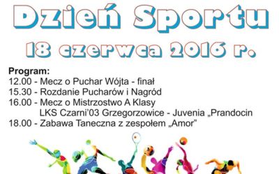 Dzień sportu w Grzegorzowicach – 18 czerwca 2016 r.