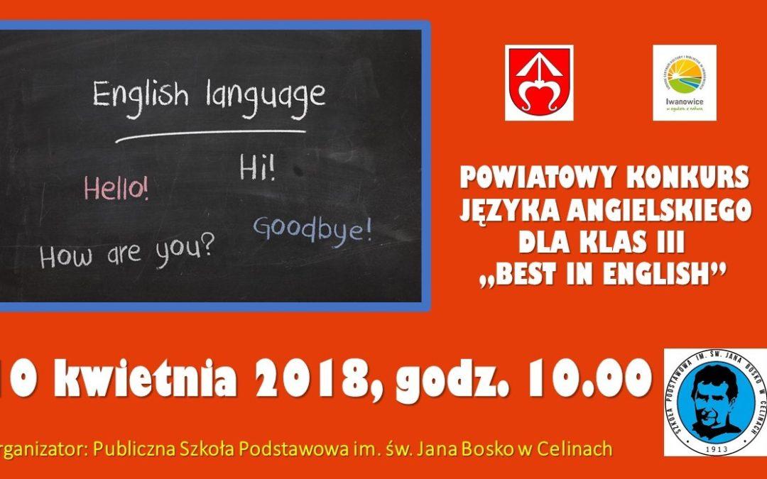 Powiatowy Konkurs Języka Angielskiego “Best in English”