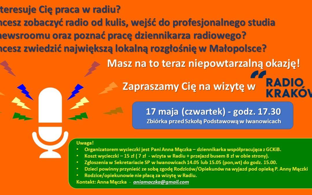 Zapraszamy na wizytę w Radiu Kraków!
