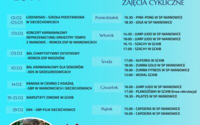 Kalendarz wydarzeń kulturalno – sportowych w Gminie Iwanowice – luty 2024
