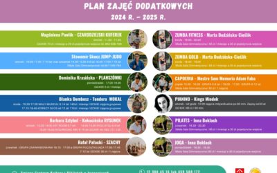 Dodatkowe zajęcia w GCKiB w Iwanowicach 2024 r. – 2025 r.