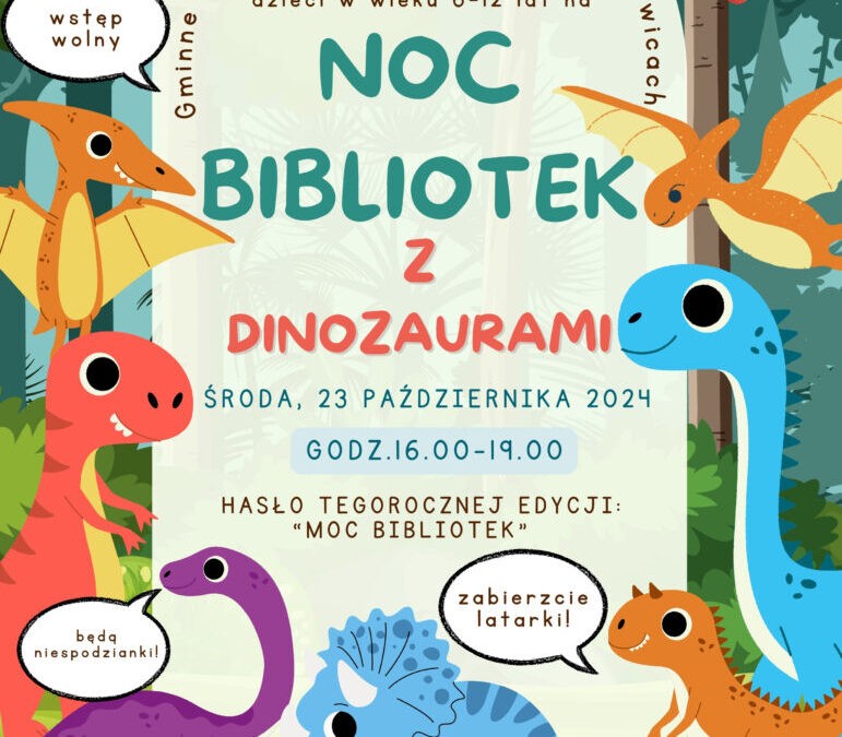 Noc Bibliotek 2024 w GCKiB w Iwanowicach.