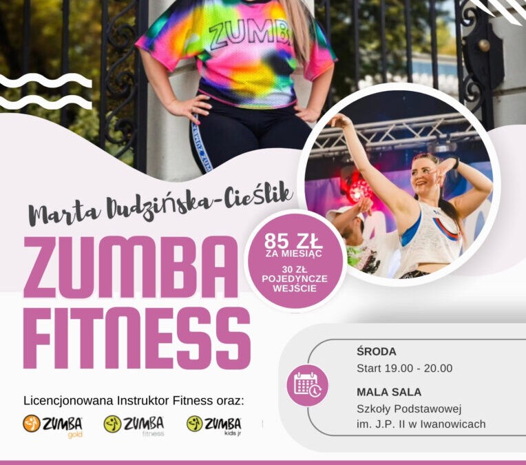 Zajęcia Zumby Gold oraz Zumby Fitness w dniu 22.01.2025 r. odwołane!