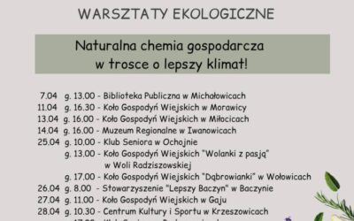 Warsztaty ekologiczne „Naturalna chemia gospodarcza w trosce o lepszy klimat”.