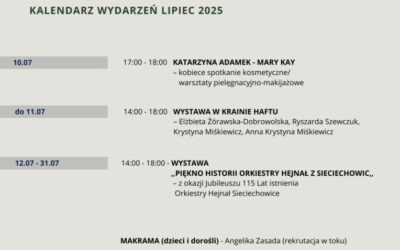 Kalendarz wydarzeń – Lipiec 2025 w Muzeum Regionalnym w Iwanowicach!