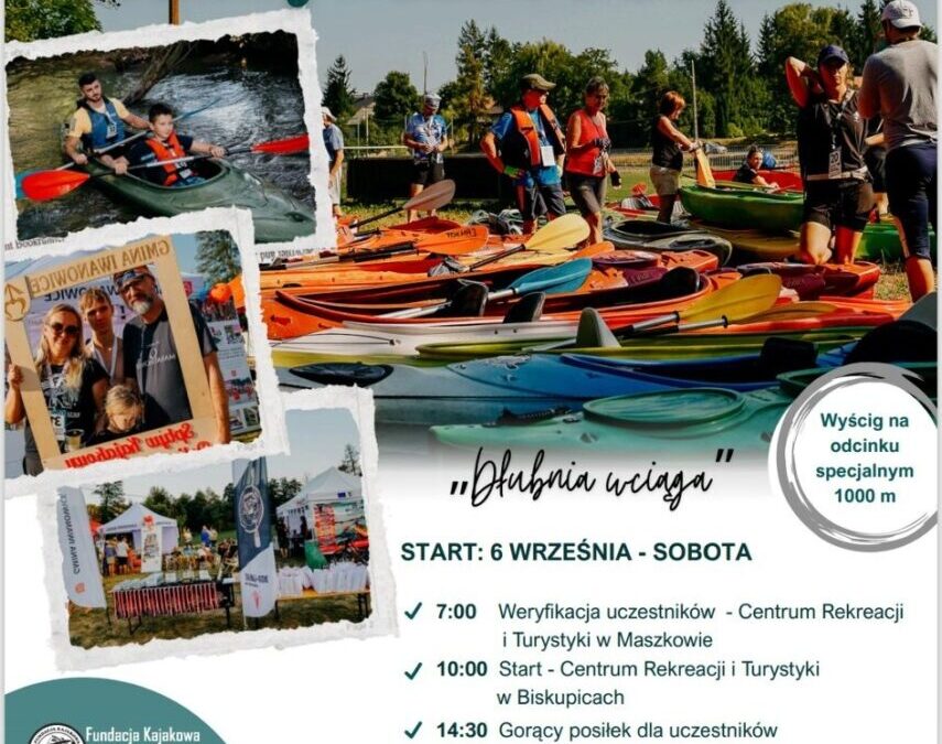 IV Ogólnopolski Spływ Kajakowy Doliną Rzeki Dłubni – atrakcje dla uczestników!