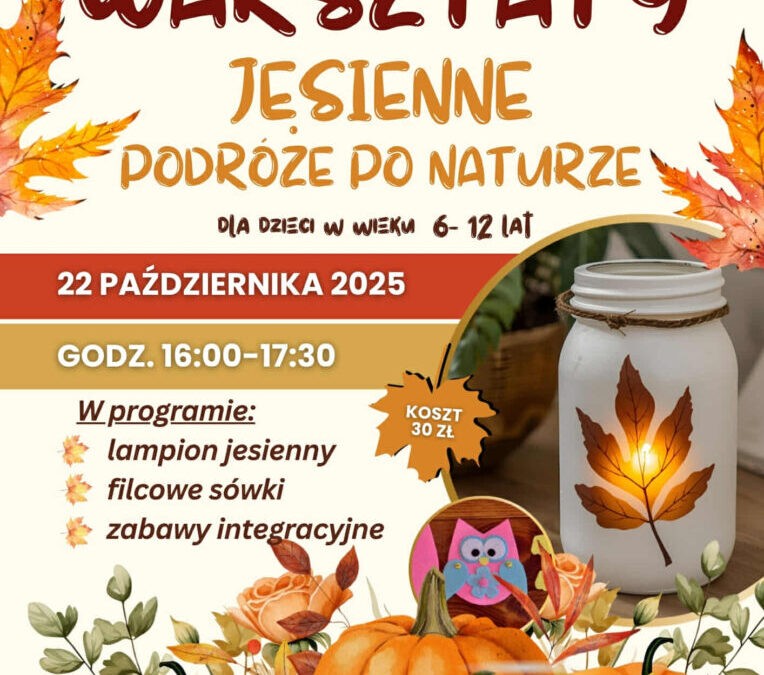 Jesienne warsztaty dla dzieci!