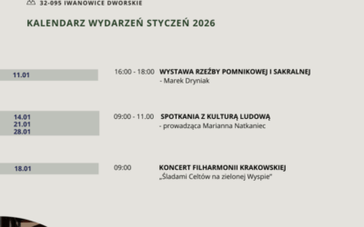 Kalendarz wydarzeń – styczeń 2026r. w Muzeum Regionalnym w Iwanowicach!