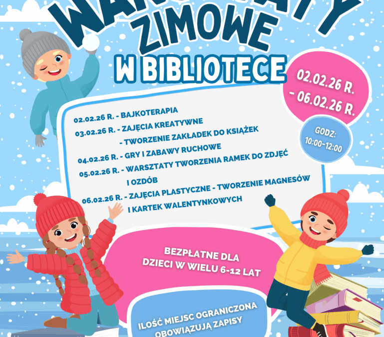 Warsztaty Zimowe w Bibliotece w Iwanowicach!