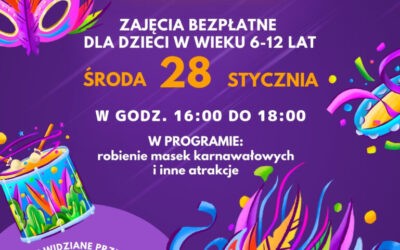 Zapraszamy na Bal Karnawałowy w Bibliotece!