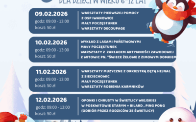 Warsztaty zimowe pełne atrakcji w GCKIB Iwanowice!