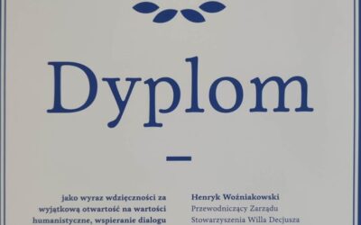 Dyplom uznania dla Gminnego Centrum Kultury i Bibliotek w Iwanowicach!