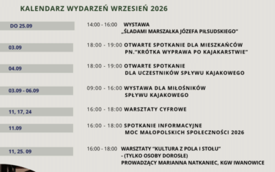 Kalendarz wydarzeń – wrzesień 2026 w Muzeum Regionalnym w Iwanowicach!